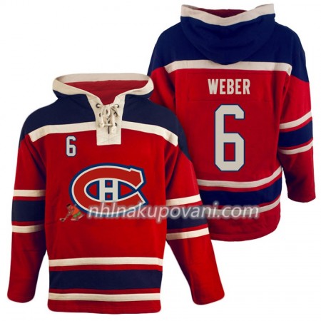Montreal Canadiens Shea Weber 6 Červená Sawyer Mikiny Hooded - Pánské
